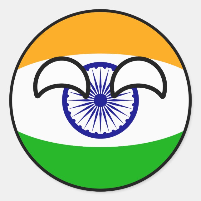 Adesivo Engraçado Tendência Geeky Índia (Frente)