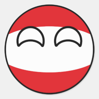 Adesivo Engraçado Tending Geeky Áustria Countryball