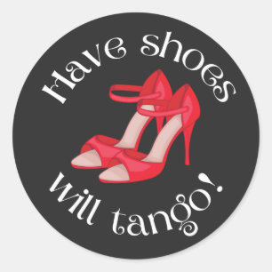 Adesivo Engraçado Ter Calçados De Tango Red Tango Calça
