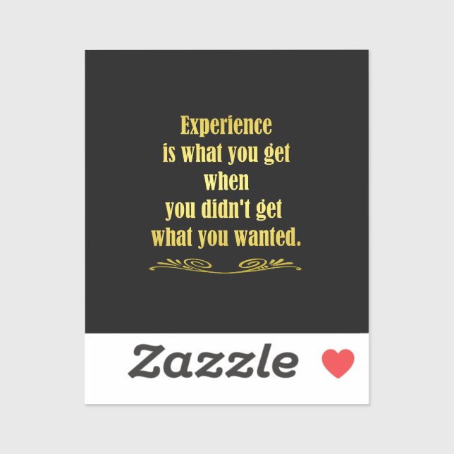 Adesivo Engraçado ter Piada de experiência (Folha)