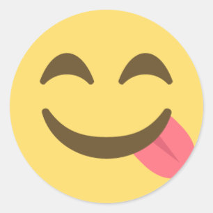 Adesivo Engraçado Tongue Emoji