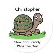 Engraçado Tortoise Lento E Personalizado Constante