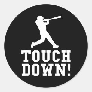 Adesivo Engraçado Touchdown Baseball Futebol do Presente