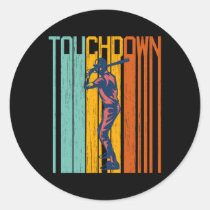 Adesivo Engraçado Touchdown Baseball Shirt Misturado S