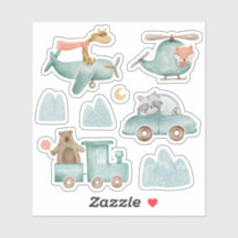 Engraçado transporte e animal. Viagem infantil