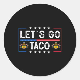Adesivo Engraçado Trendy Retro Vamos Go Taco