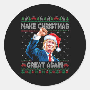 Adesivo Engraçado Trump 2024 Faça o Excelente de Natal nov