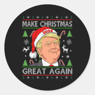 Adesivo Engraçado Trump 2024 Torne O Excelente De Natal No