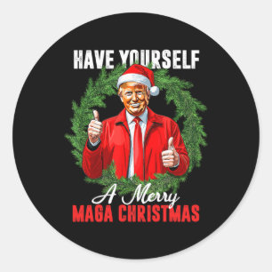 Adesivo Engraçado Trump 45 47 Tenha Um Feliz Natal