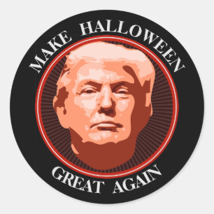 Adesivo Engraçado Trump Fazer Excelente de Halloween