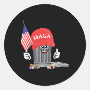 Adesivo Engraçado Trump Mega Garbage Can Personagem de des
