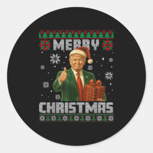 Adesivo Engraçado Trump Ugly Xmas Doce faz Excelente de Na