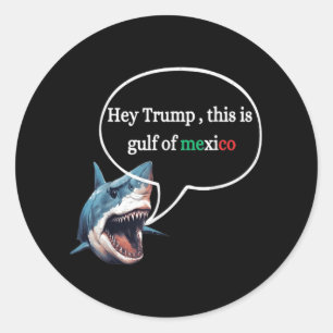 Adesivo Engraçado Tubarão-Design, Pergunte A Trump Este É