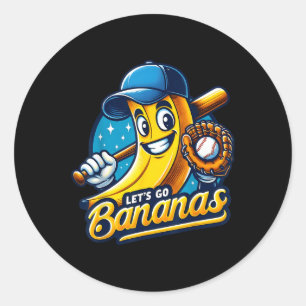 Adesivo Engraçado Vamos Bananas Cuja Fruta de Banana Jogue