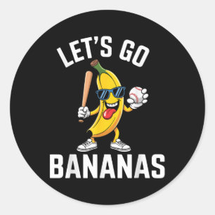 Adesivo Engraçado Vamos Bananas Cuja Fruta de Banana Jogue