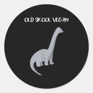 Adesivo Engraçado Vegan T Shirt Com Imagem De Dinossauro