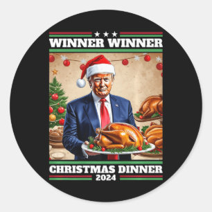 Adesivo Engraçado Vencedor do Trump Janto de Natal