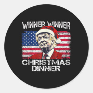 Adesivo Engraçado Vencedor do Trump Janto de Natal Xmas Me