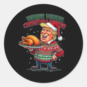 Adesivo Engraçado Vencedor Humor Vencedor Janto de Natal M