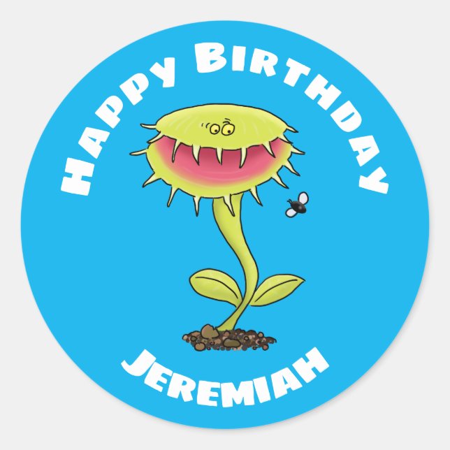 Adesivo Engraçado Venus voa cartografia da planta (Frente)