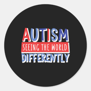 Adesivo Engraçado Ver O Mundo Diferente Criança Autista Mã