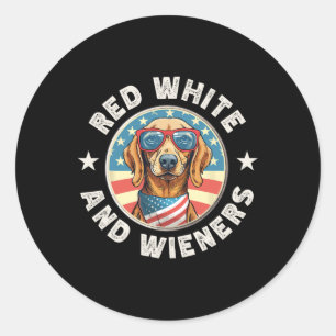 Adesivo Engraçado, Vermelho Branco E Xenhes, Cão 4