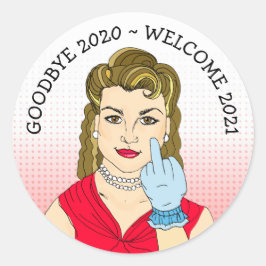 Adesivo Engraçado Viajar a Senhora do Retro Pássaro