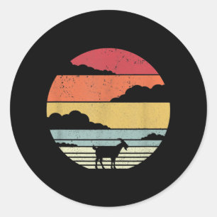 Adesivo Engraçado Vintage Goat Gift