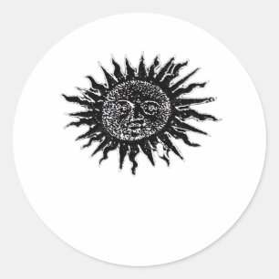 Adesivo Engrenagem ao Sol Medieval - Estética Whimsigoth -