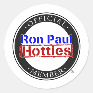 Adesivo Engrenagem de Ron Paul Hotties