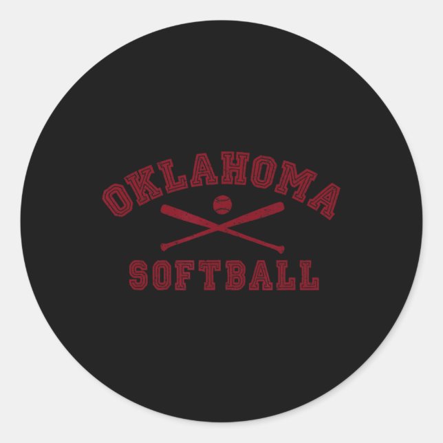 Adesivo Engrenagem Softll Oklahoma Vintage  (Frente)
