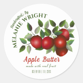 Adesivo Enlatamento de Frutas de Maçã