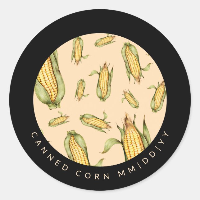 Adesivo Enlatamento | Milho Enlatado | Data | Milho na Esp (Frente)