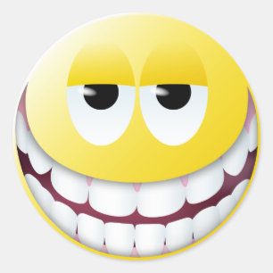 Adesivo Enorme Rosto de Sorriso