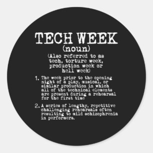Adesivo Ensaio do Teatro de Definição da Semana Técnica