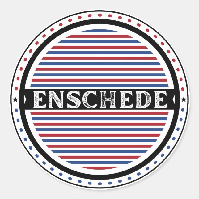 Adesivo Enschede City Pride Emblem – Dutch Identity (Frente)
