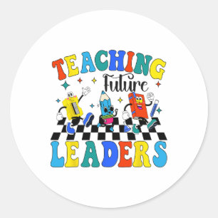 Adesivo Ensinando futuros líderes Groovy Teacher Ck na esc