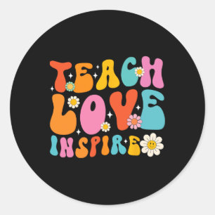 Adesivo Ensinar Amor Inspira Escola No Primeiro Dia De Vol