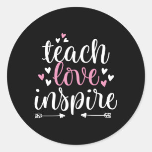 Adesivo Ensinar Amor Inspire Professor Ele