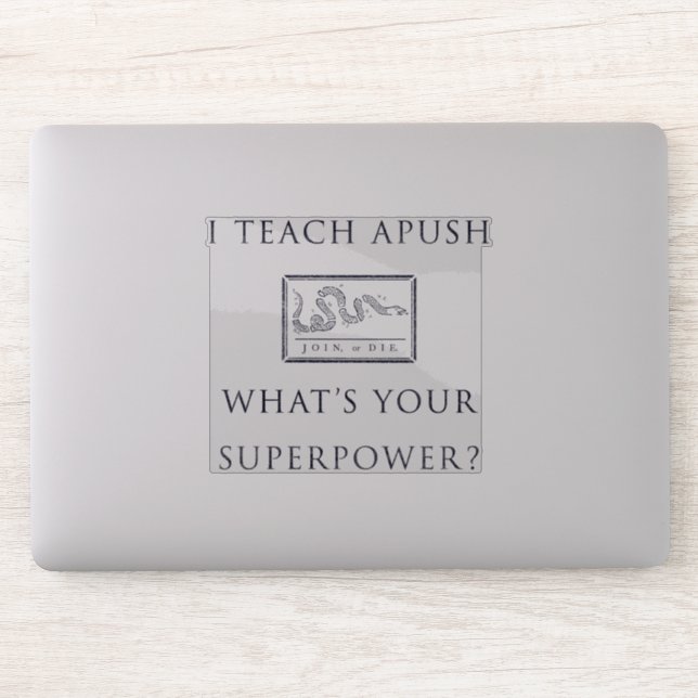 Adesivo Ensino à APUSH - Qual é o seu superpoder? (Computador)