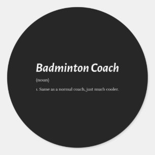 Adesivo Ensino De Badminton Engraçado Igual Ao Treinador N