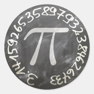 Adesivo Ensino De Chalkboard Pi Day Pi Day