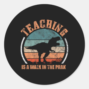 Adesivo Ensino É Uma Caminhada Em Park Engraçada Professor
