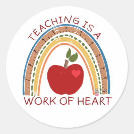 Adesivo Ensino é uma obra de coração