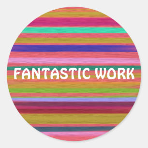 Adesivo Ensino em arco-íris do Trabalho Fantástico