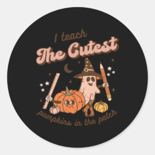 Adesivo Ensino Os Pumpkins Mais Bonitos No Patch Retro Tea
