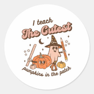 Adesivo Ensino Os Pumpkins Mais Bonitos No Patch Retro Tea