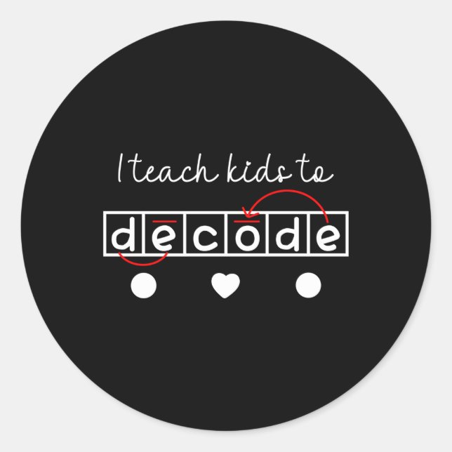 Adesivo Ensino Para Decodificar Ciência Da Leitura (Frente)