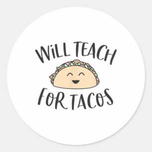 Adesivo Ensino Para Tacos Engraçado Professor Cinco De M