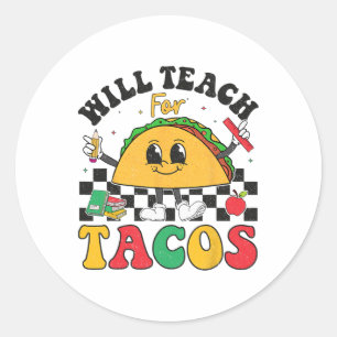 Adesivo Ensino Para Tacos Lover Funny Cute Cinco De Maio